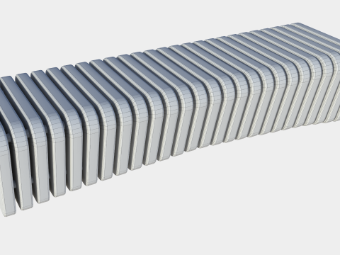 ベンチパック01 3Dモデル