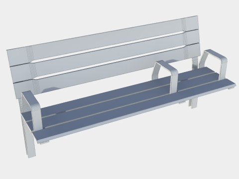 ベンチパック01 3Dモデル
