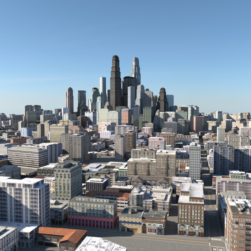 City 127 3D Model .c4d .max .obj .3ds .fbx .stl .blend 