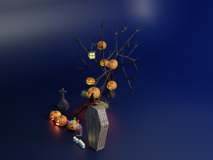 Halloween Pumpkin Pack Collection Modelo 3D