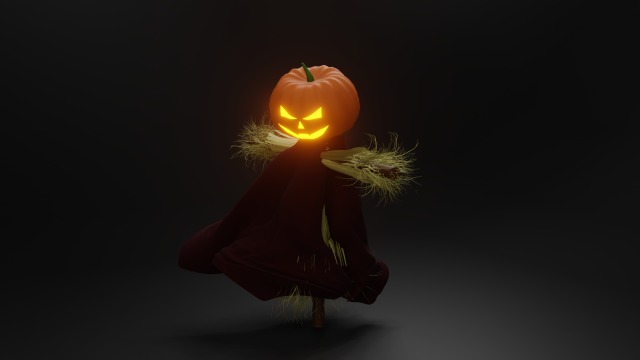 Halloween Scare Crow 3Dモデル .c4d .max .obj .3ds .fbx .stl .blend 