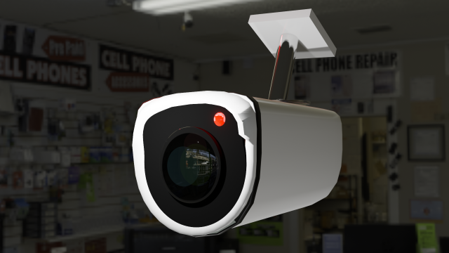 CCTV Camera 3Dモデル .c4d .max .obj .3ds .fbx .stl .blend