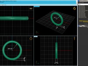 Solitaire Twist Prong Ring R3 Model do druku 3D