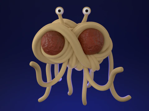 U&ccedil;an Spagetti Canavarı 3D Model