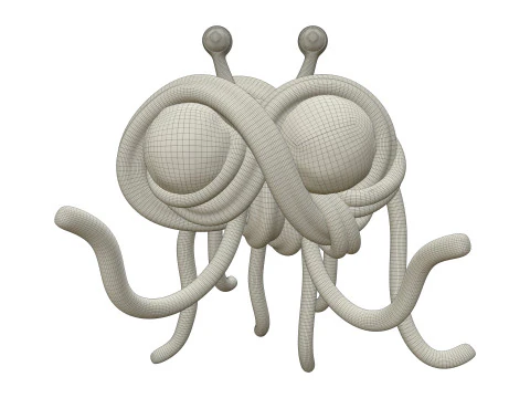 Flying Spaghetti Monster 3D Model