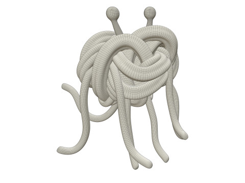 Flying Spaghetti Monster 3D Model