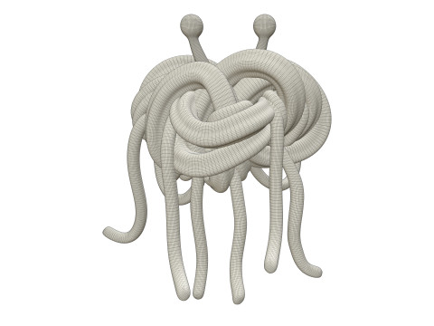 Flying Spaghetti Monster 3D Model