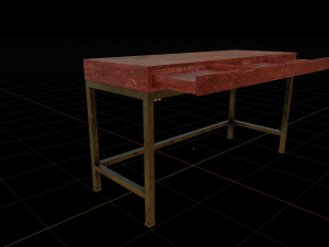 Desk Aerne-40 3Dモデル
