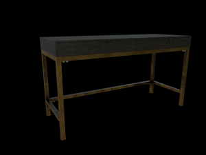 Desk Aerne-40 3Dモデル