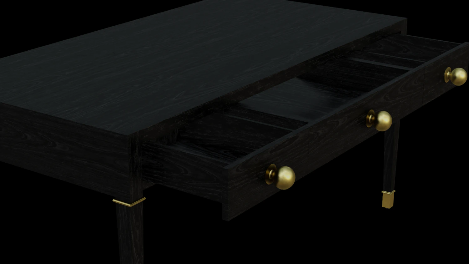 Desk Coltrane 48-03 3D Model .c4d .max .obj .3ds .fbx .stl .blend 