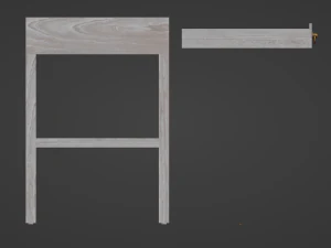 Desk Elin 40 3D Model
