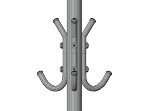Coat rack standing low poly 3D 模型
