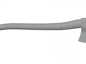 Wooden Hatchet Axe 3D Model