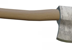 Wooden Hatchet Axe 3D Model