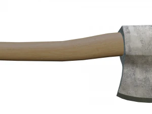 Wooden Hatchet Axe 3D Model