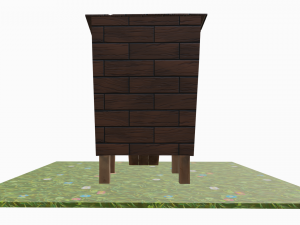 Chicken coop cartoon Low poly Model 3D
