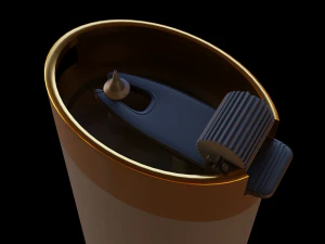 Metal lighter from different angles 3D Model