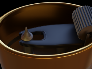 Metal lighter from different angles 3D 模型