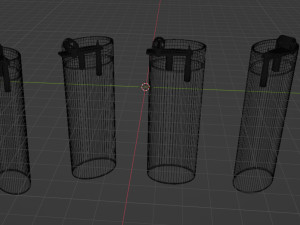 Metal lighter from different angles 3D 模型