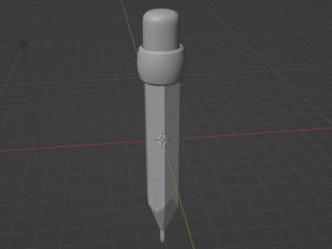 A simple pencil with an eraser 3D 모델