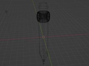 A simple pencil with an eraser 3D 모델