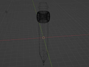 A simple pencil with an eraser 3D Model