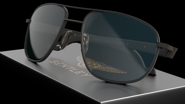Bentley b-9030 sunglasses 3D Model .c4d .max .obj .3ds .fbx .stl .blend 