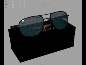 Bentley b-9030 sunglasses 3D Model
