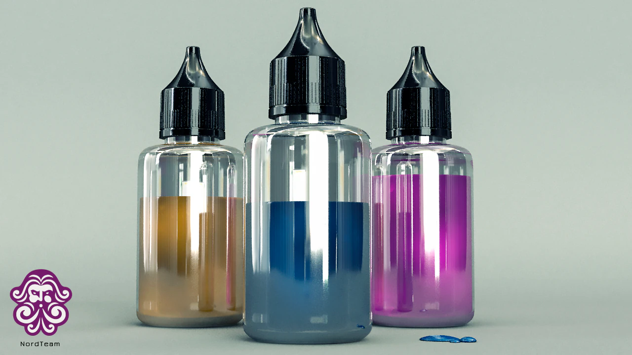 Small bottle-dropper 3D Model .c4d .max .obj .3ds .fbx .stl .blend 