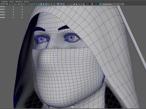 Archer RIGed with bow 3D Model