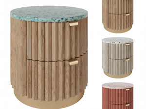 Makeup table and Nightstand bedside table 3D 모델