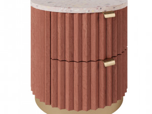 Makeup table and Nightstand bedside table 3D 모델