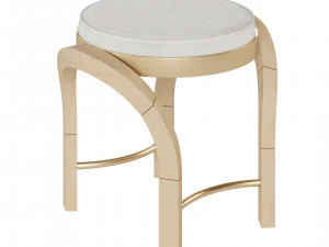 Nightstand vanity table and stool with different wood textures 3D Model