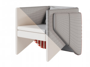 Fun single Arm chair Modelo 3D