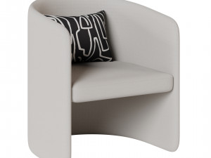 Cali chair collection with five different variations 3D Model