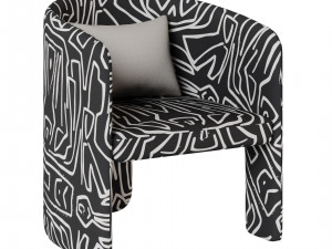 Cali chair collection with five different variations 3D Model