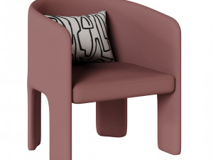 Cali chair collection with five different variations 3D Model