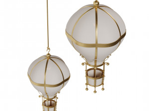 Flying balloon themed lamp collection Model 3D