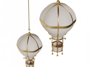 Flying balloon themed lamp collection 3D Model