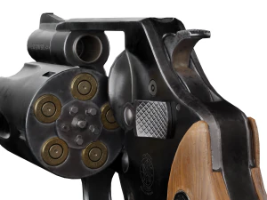 Smith and Wesson Model 36 Revolver 3D Model
