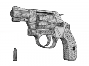 Smith and Wesson Model 36 Revolver Modello 3D