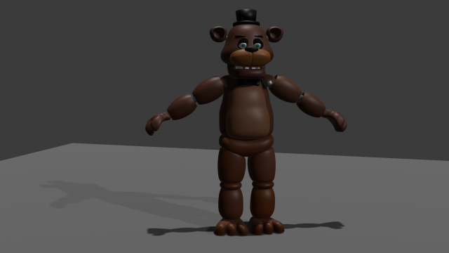 Freddy FNAF Model 3D .c4d .max .obj .3ds .fbx .stl .blend