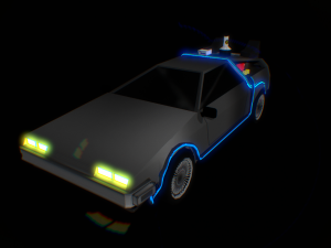 DeLorean Model 3D