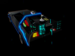 DeLorean 3D Model