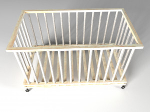 Baby Bed 3D Model
