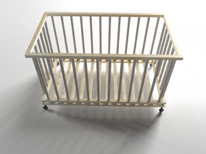 Baby Bed 3D Model