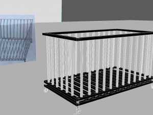 Baby Bed 3D Model