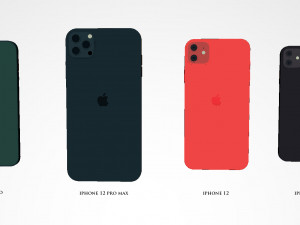 Apple iPhone Collection 3D-Modell