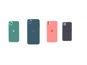 Apple iPhone Collection 3D Modell