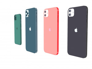 Apple iPhone Collection 3D Modell